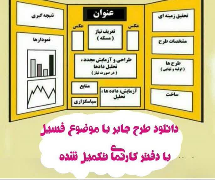 دانلود طرح جابر درمورد فسیل